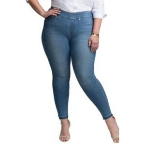 CURVES 360 BY NYDJ Dark Denim Sculpt Pull-On Jean Leggings 26W PAPILLON